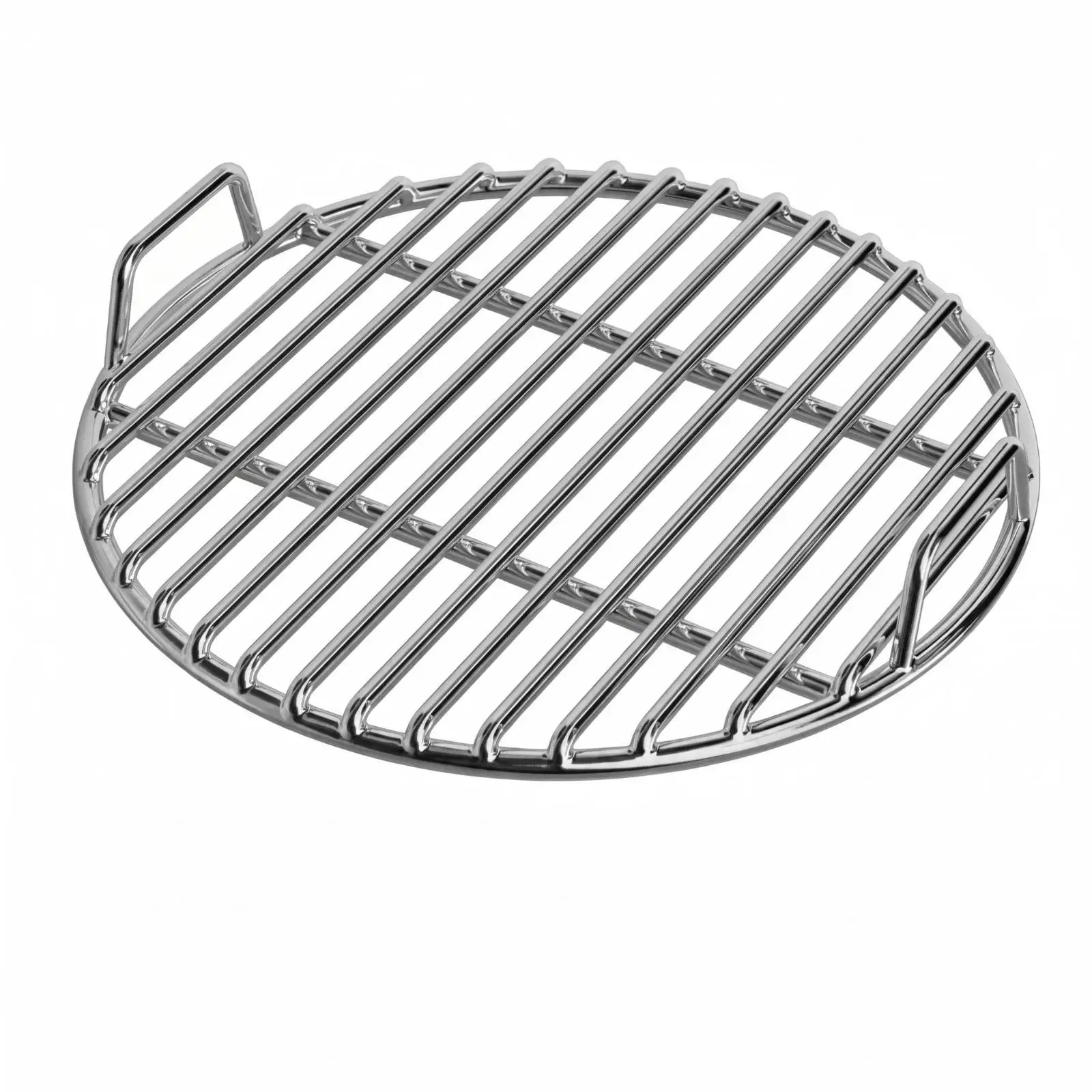 Stainless Steel Round Barbecue Grill Rack BBQ Grate with Loop Handles for Smoker Charcoal Grill Camping Cooking Tools
