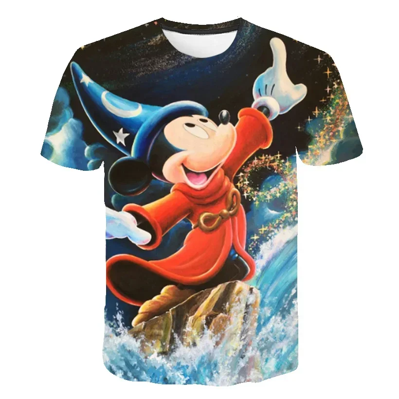 2024 nuova vendita calda magliette topolino stampa 3D T-shirt grafica Casual manica corta Mickey top ragazzi ragazze vestiti Casual