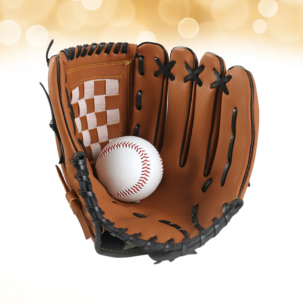 

10.5 Inch Thicken Infield Pitcher Baseball Gloves Softball Gloves Children Man Women Adolescents Full Adult Sports Infielder's G