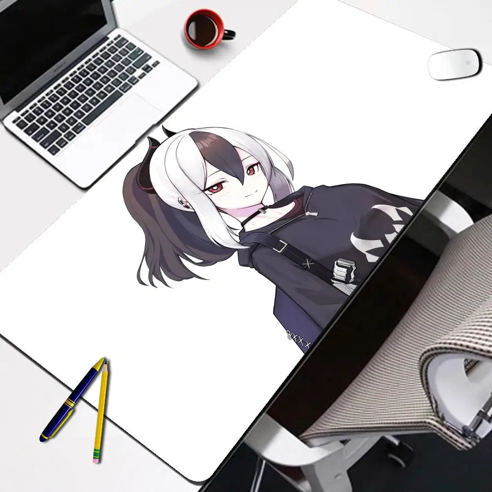 لوحة ماوس ألعاب رائعة Onikata Kayoko Blue Archive لوحة ماوس ألعاب كبيرة مع حافة قفل لوحة مفاتيح الكمبيوتر الجدول حصيرة مكتبية