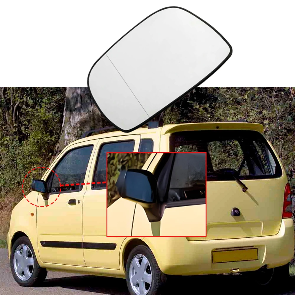 4705259, 4705258 Car Left/Right Side Door Wing Heated Rearview Mirror Glass Wide Angle For Suzuki Wagon R 2000 2001 2002-2007