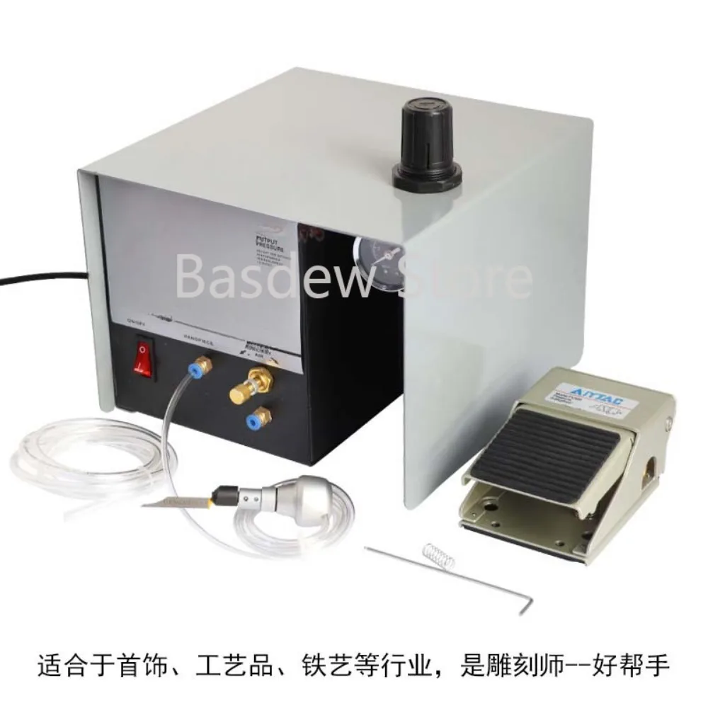 Single Head Wheel Beads Machine Carving Flower-CarvingMachine Micro-Inlay Machine Pneumatic Pedal ElectricTool Jewelry Equipment