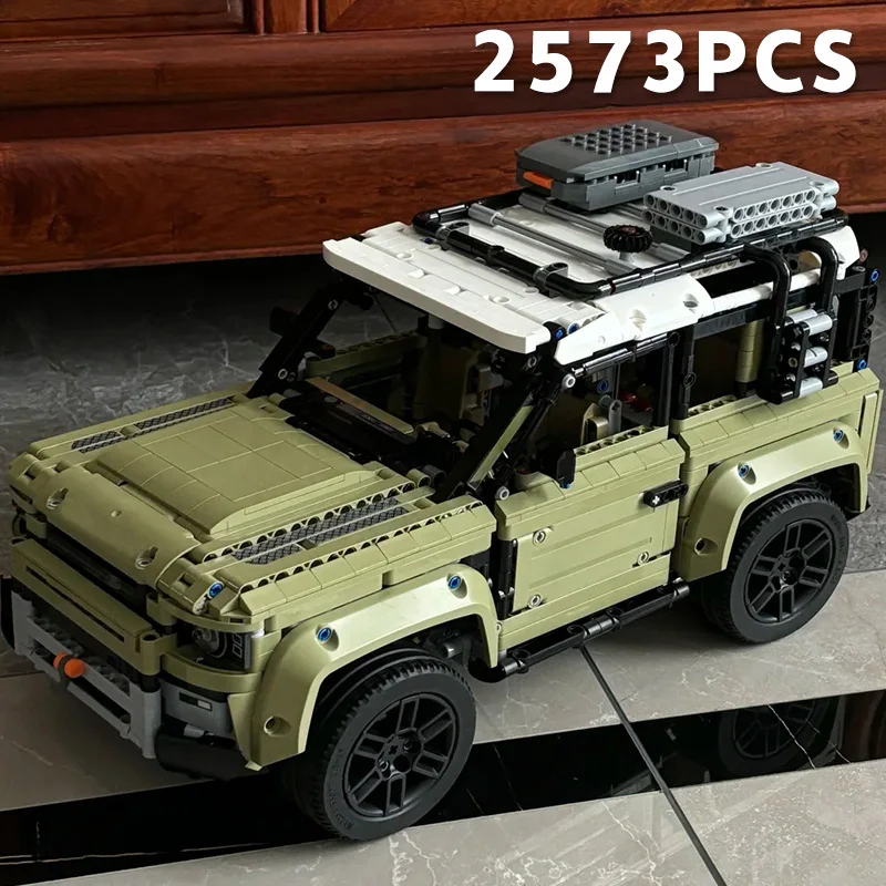 

2573 шт., технические Land Off-road Defender, классический автомобиль, набор строительных блоков, модель MOC, игрушки для автомобиля, кирпичи для мальчиков, подарок для взрослых