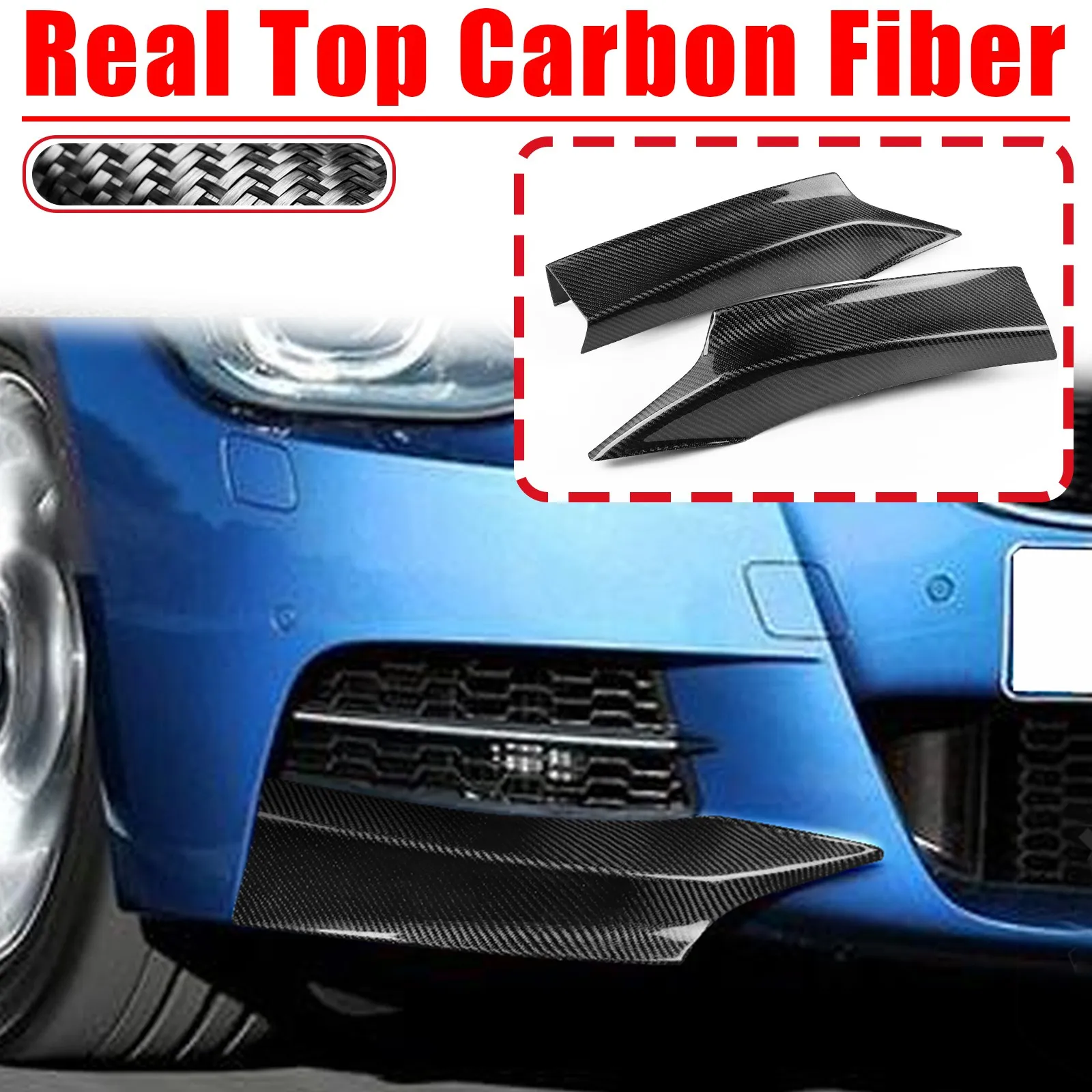 Front Bumper Spoiler Corner Apron Surround Cover Trim For BMW 1 Series F20 F21 M Sport 2012-2014