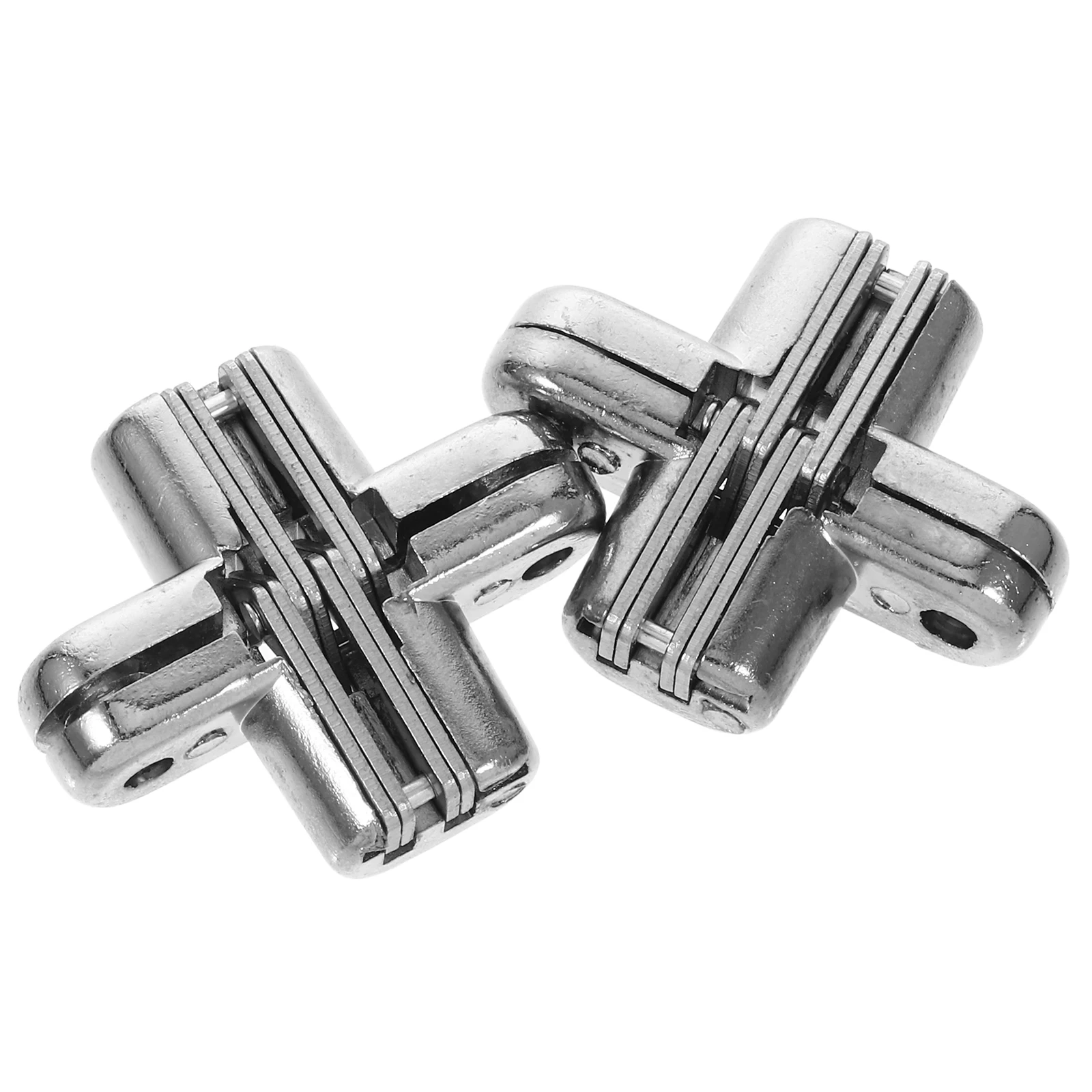 

2Pcs Durable Zinc Alloy Hidden Hinge for Cabinets Cross Design with Smooth Operation