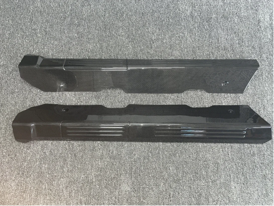 For Fer 430 Door Sill Steps Plates Kick Panel Trim  Fit Fer F430 Carbon Fiber 4 Piece