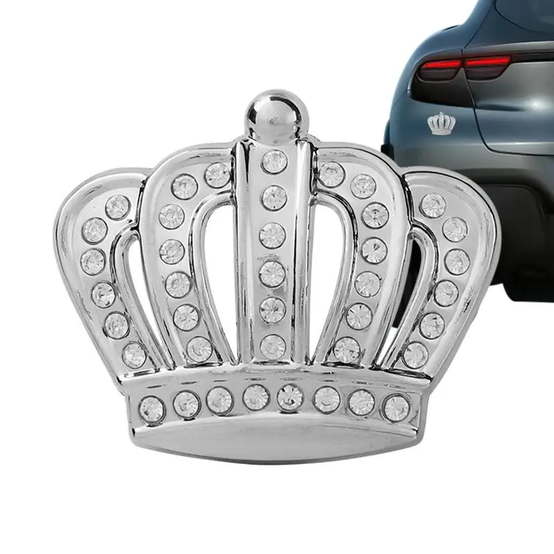 Queen Crown Sticker For Car Crystal Car Decal Stickers Self-Adhesive Bling Car Window Stickers For Laptops Luggage Bumper