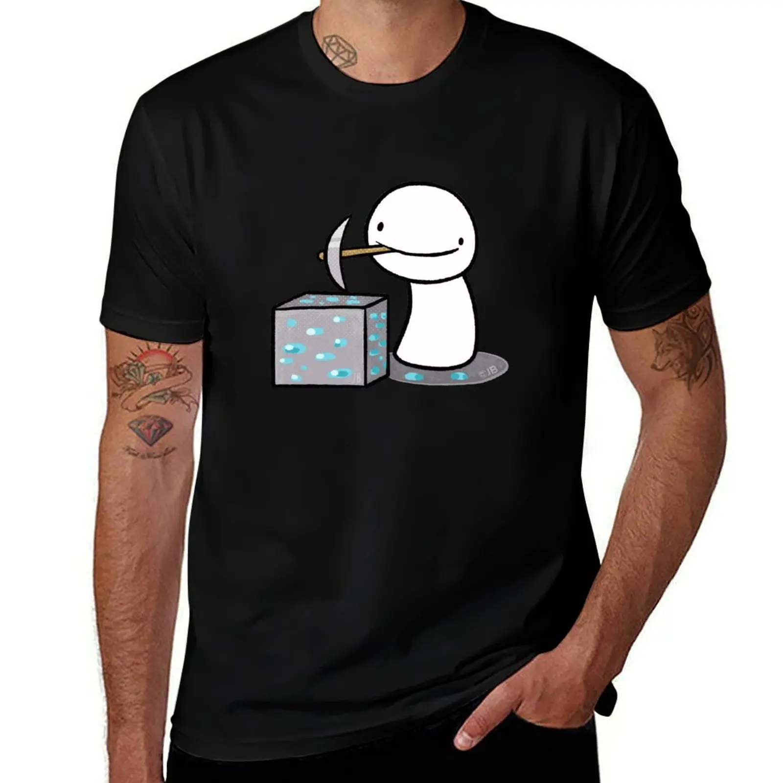 

Dream SMP mining T-Shirt Big and Tall Solid Color T-Shirt