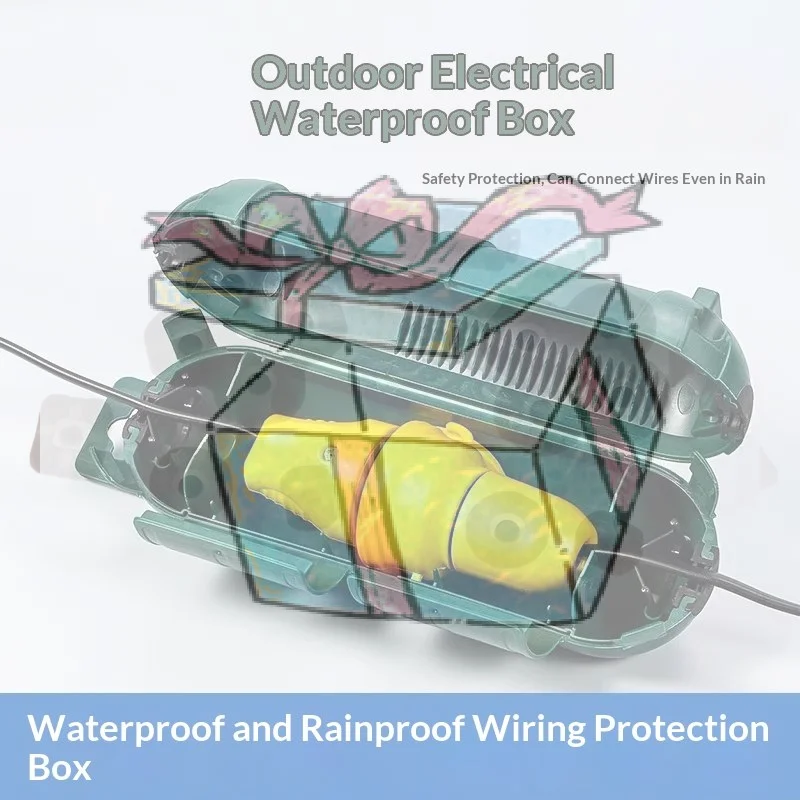 【CCA】Outdoor Waterproof Electrical Connection Box Durable Dustproof Weatherproof Shell For Garden Construction Works
