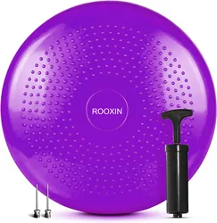 ROOXIN Yoga Mat Wobble Cushion Fitness Exercise Balance Mat massaggio gonfiabile Balance Pad riabilitazione Pad con pompa ad aria