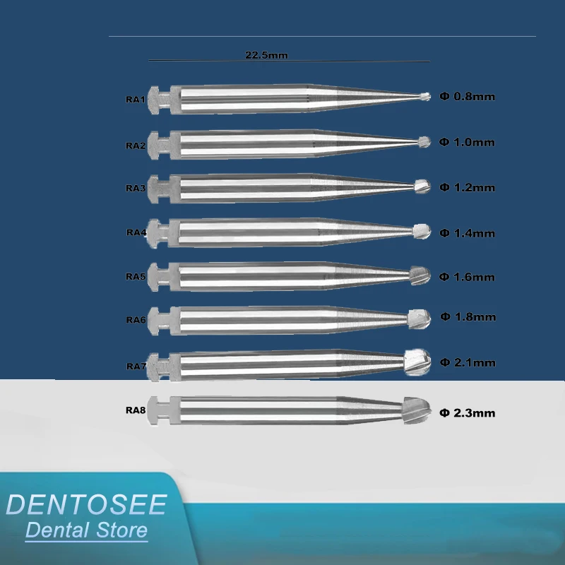 

1PCS Dental Tungsten Carbide Burs Low Speed Round RA Series for Dental Lab or Clinic Shank