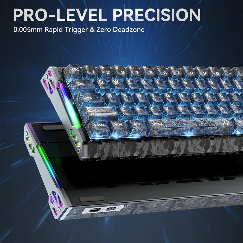 ATTACK SHARK, R68 HE, Mechanical Keyboard, Wired, Magnetic Switch, Gaming, RGB, Hot-Swappable