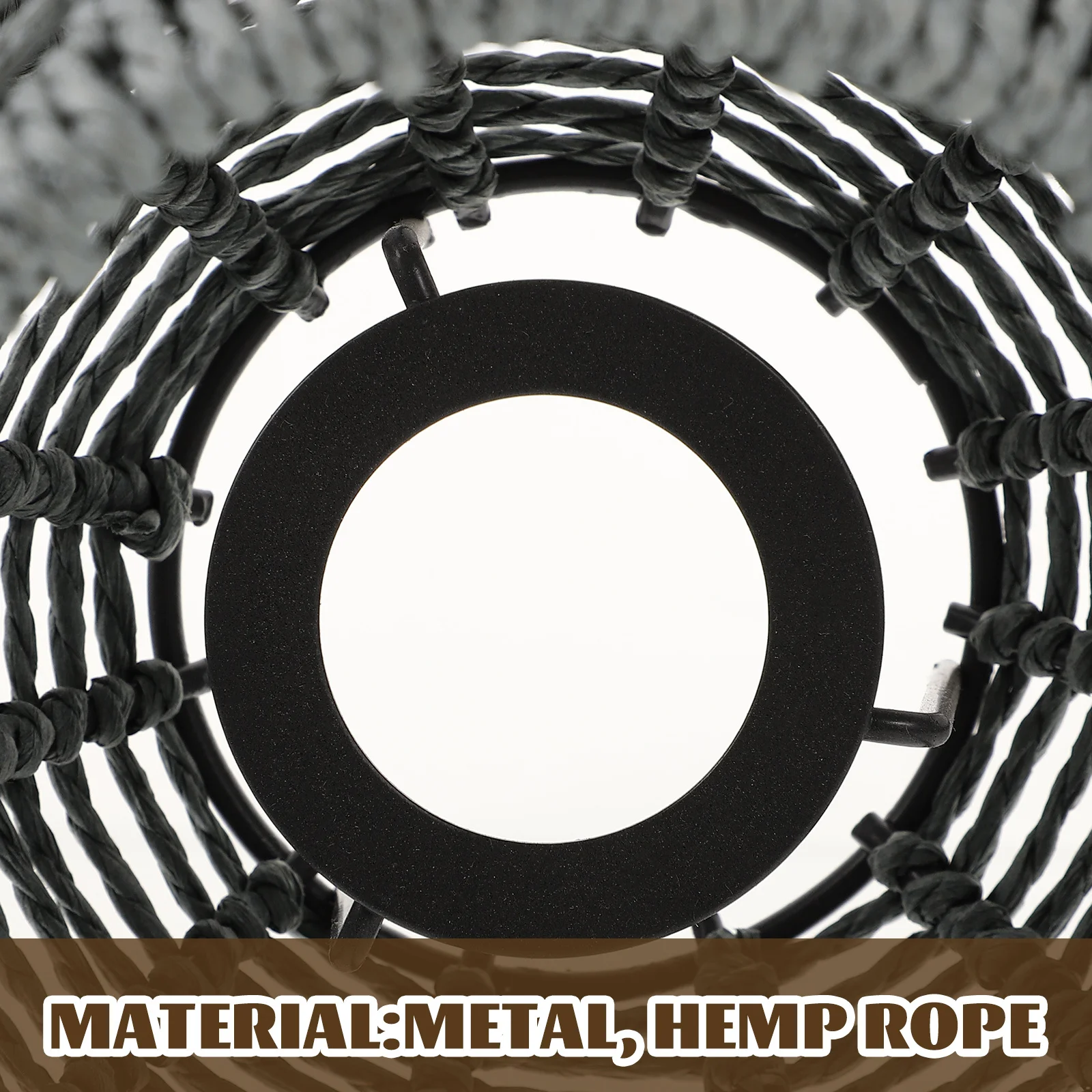 

Hemp Rope Woven Lampshade Pendant Lamp Shade Replacement Hanging Light Fixture Cover Decorative Lamp Shade for Chandelier Lights