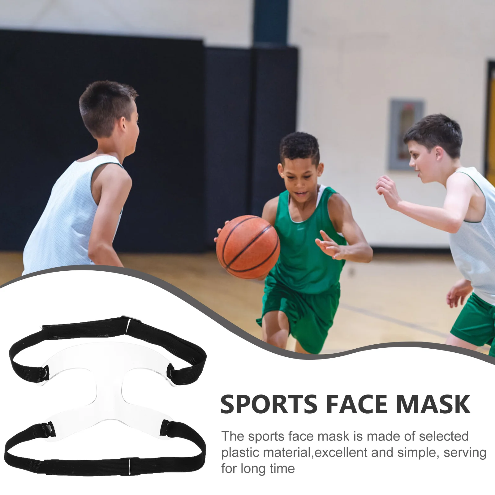 

Face Mask Protection Nose Adjustable for Football Basketball Halloween Sport Man