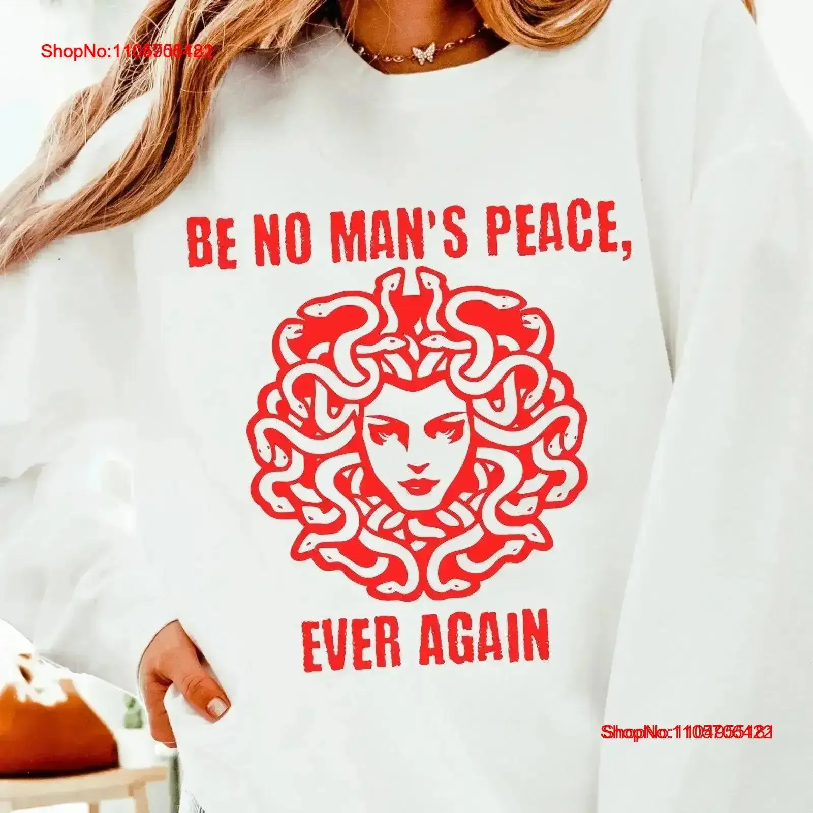 Petrify Patriarchy Be No Mans Peace Sweater Women's Rights FeminisT T Shirt Greek Mythology Gender Equality Political vintage