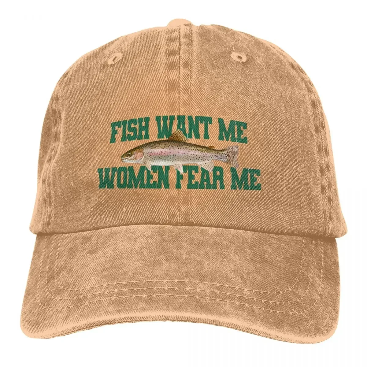 Pure Color Dad Hats Fish Want Me Women Fear Me Meme Classic Women's Hat Sun Visor Baseball Caps Peaked Cap