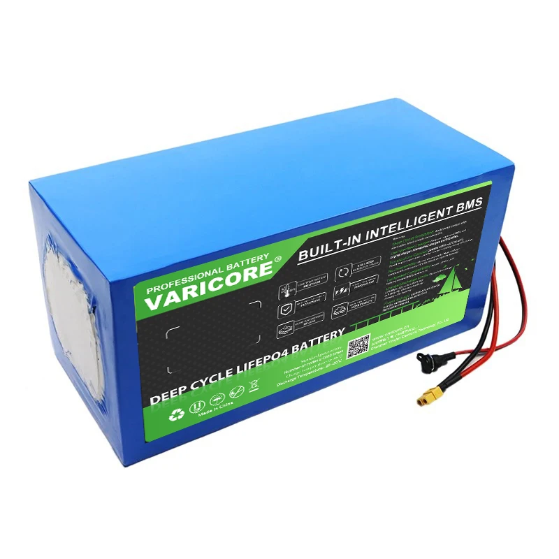 VariCore 60V 30ah 20S2P LiFePo4 Battery Pack 32140 Built in BMS 0-3200W Motor High Power Lithium Iron Phosphate Battery