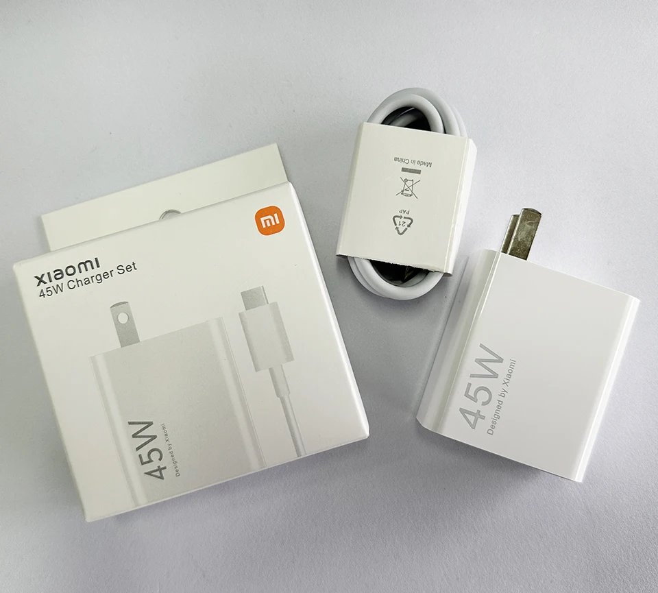 Cargador Original Xiaomi Redmi de 45W, Adaptador de Carga Rápida EU de 33W 18W 27W, Cable Tipo C, Mi Poco M7 X7 K40 Note