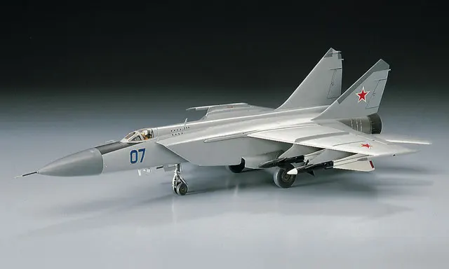 Modèle d'assemblage préfabriqué Hasegawa-00434 1/72 pour kit de modèle d'intercepteur Foxbat MiG-25 soviétique