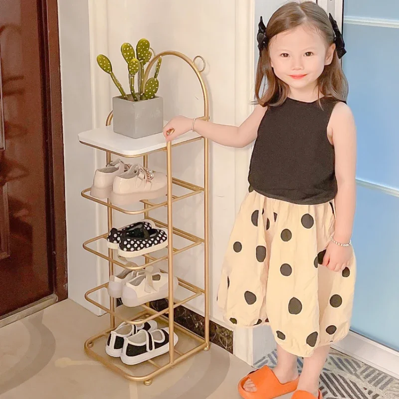 

Mini Baby Vertical Children 'S Shoe Rack Girl 'S Small Special Door Small Narrow New Home Simple Shoe Cabinet Storage