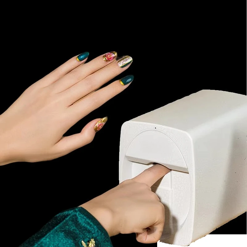Nueva máquina automática de impresora de uñas 3d Digital Nail Art Dtf impresora de pegatinas de uñas compatible con Android Ios