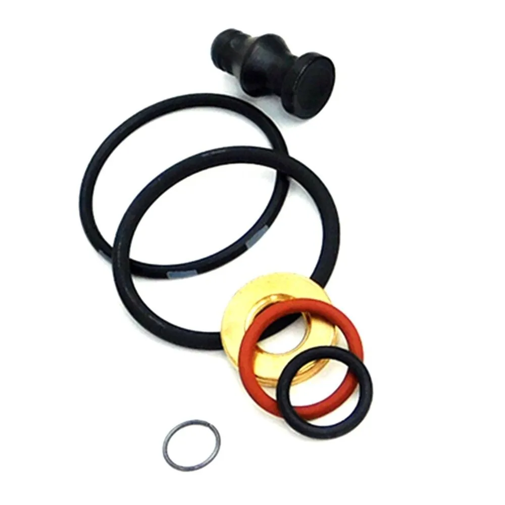 4PCS Aluminum Alloy & PVC Fuel Injector Seals Kit Anti-Corrosion Replacement Injector Repair Seals Anti-Rust