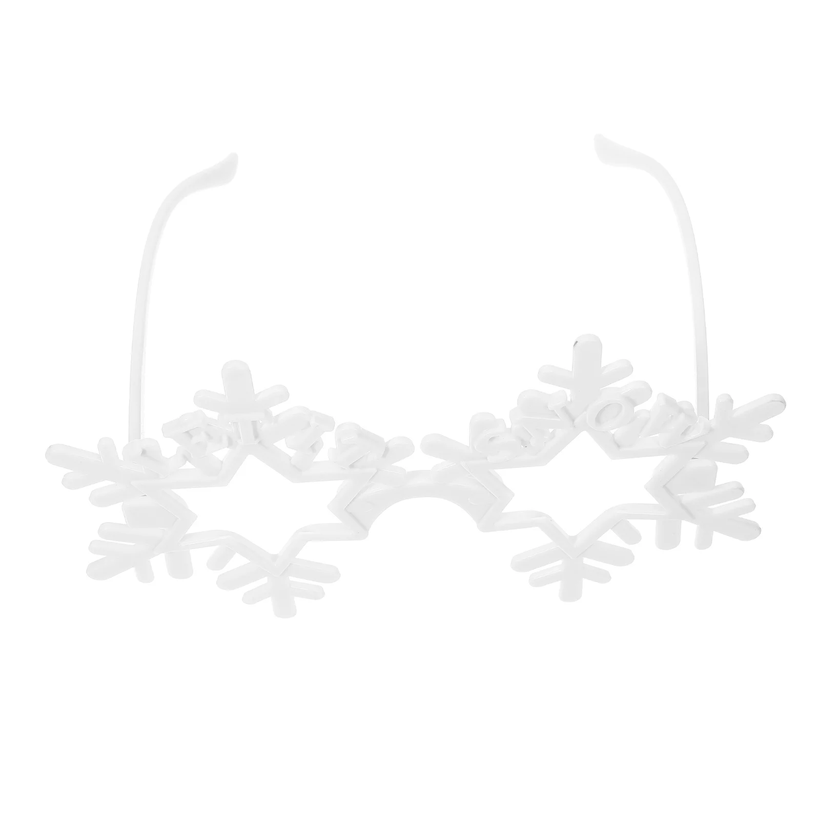 

Funny Hollow Snowflake Eyeglass Creative Rimless Shape Fashion Party Glasses Photo Props Festival Matching Outfits