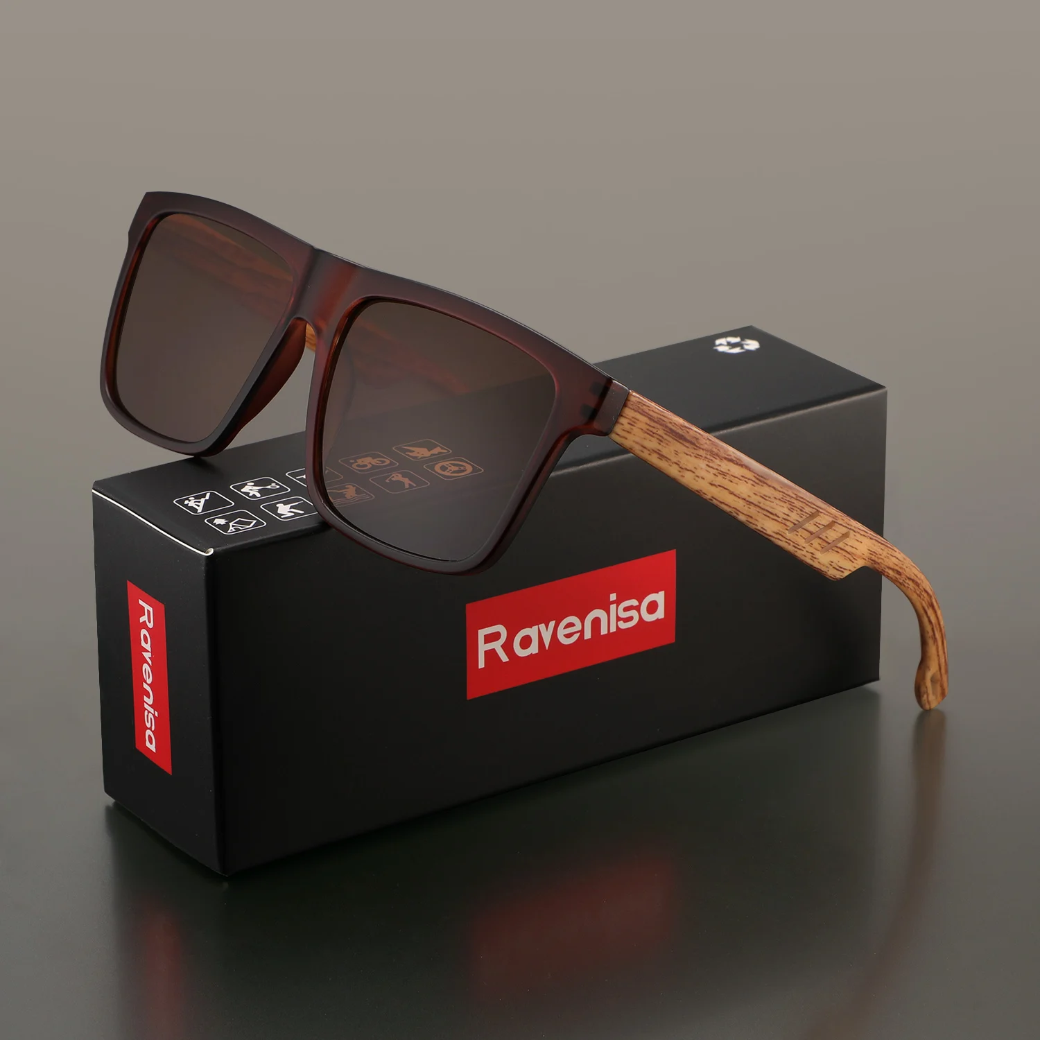Thumbnail 3 - #91 Discounted Wooden Frame Sunglasses Worth Buying
