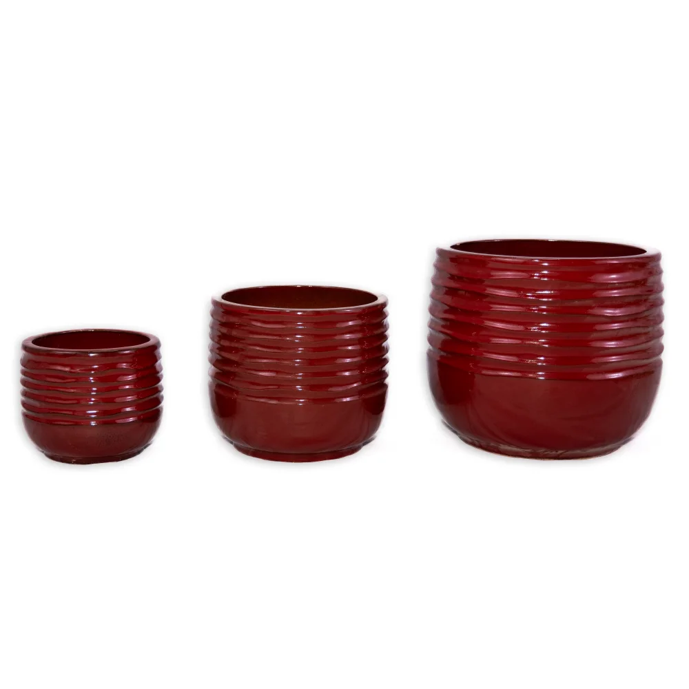 

Bean paste red Flowerpot potCoral Pot – Vibrant Decorative Plant Pot with Drainage Hole, Ideal for Indoor Outdoor Plants,