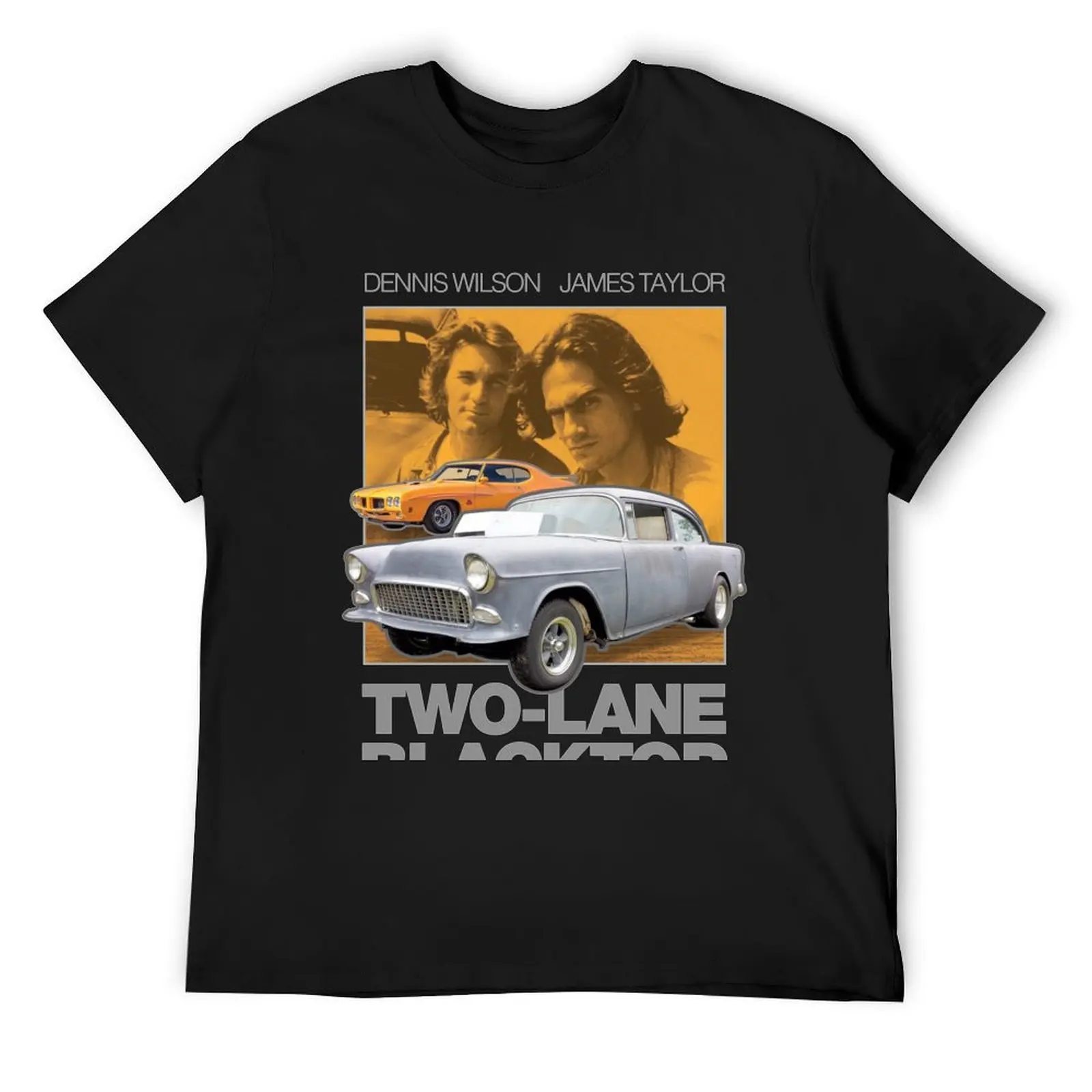 

Two-Lane Blacktop Shirt - Retro Car Buff Movie Tribute Artwork T-Shirt gifts for boyfriend T-shirts for men cotton