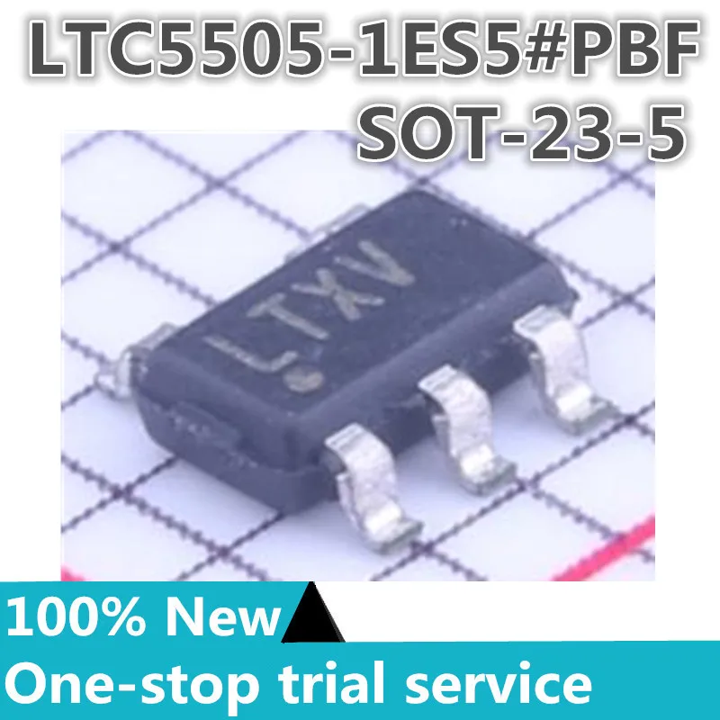 %New original stock 2-50pcs LTC5505-1ES5#TRPBF SOT23-5 Silk screen LTXV RF detector chip ic