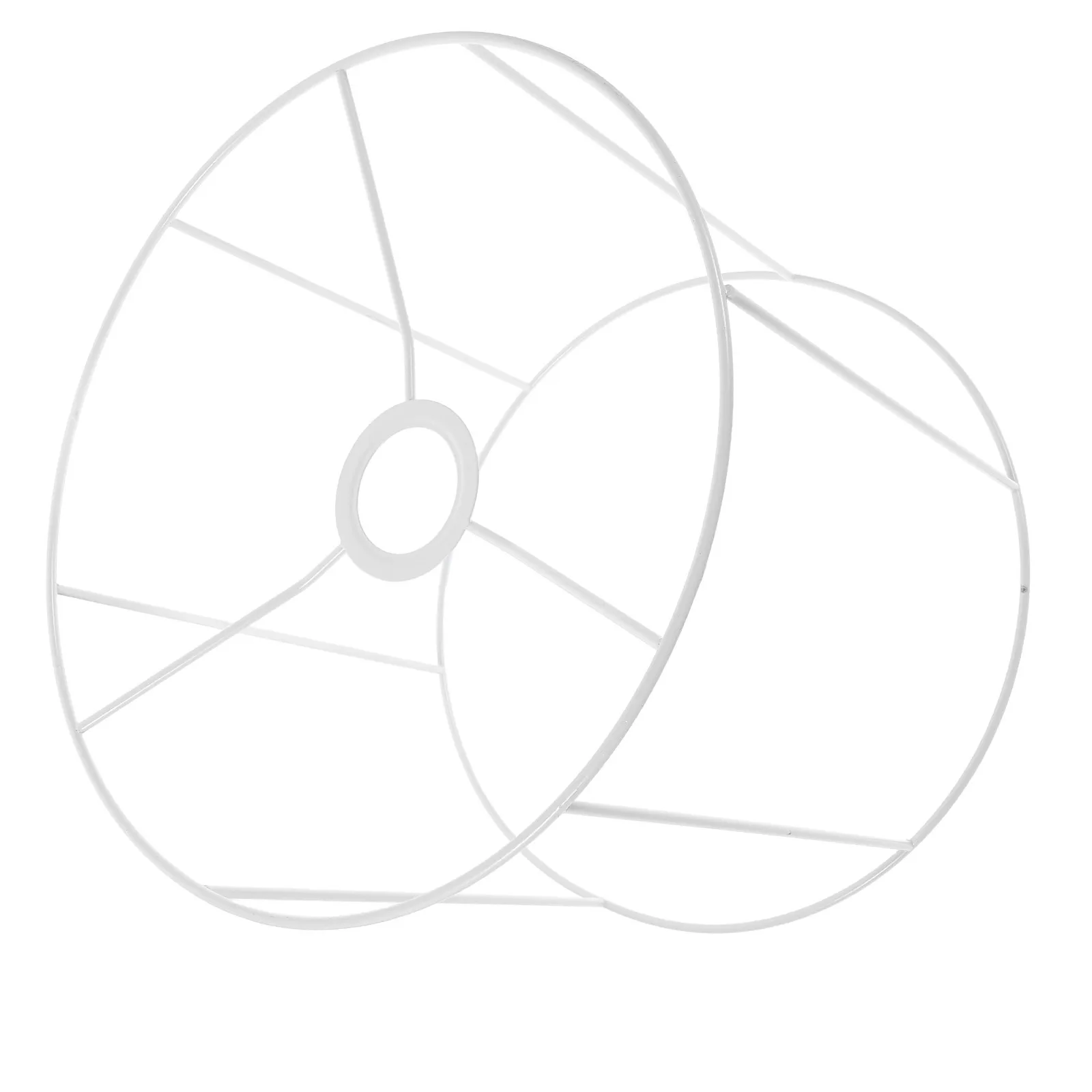 

Round Iron Lampshade Frame E27 Socket Holder 28x28x21.8cm for DIY Pendant Light Table Lamp Metal Lampshade Cage