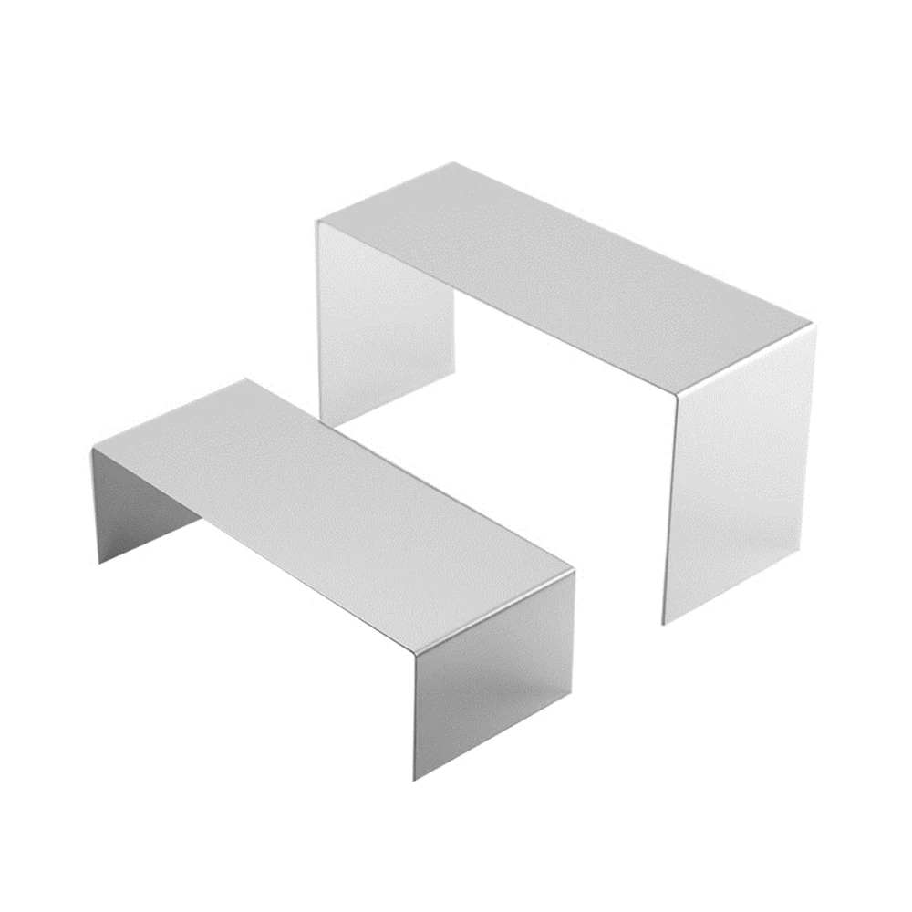 5 Set 2 Buah Set Tas Tangan Logam Perak Rak Display Rak Sepatu Berdiri Tas Tangan Tampilan Berdiri Tas Pemegang Sepatu Rak