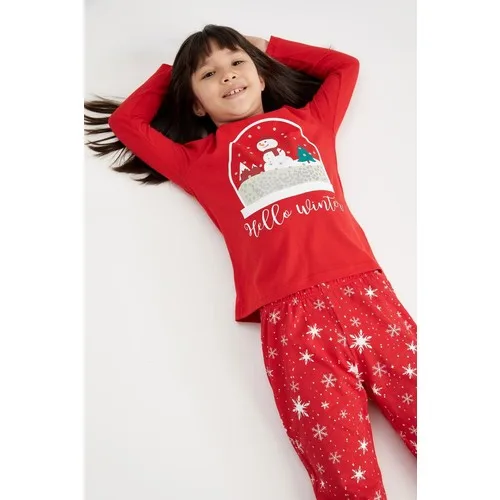 Clothing Sets Girl's New Christmas Themed Pajamas Set Children's Clothes For Girls Sleepwear Fast Delivery Free Shipping Top Hot