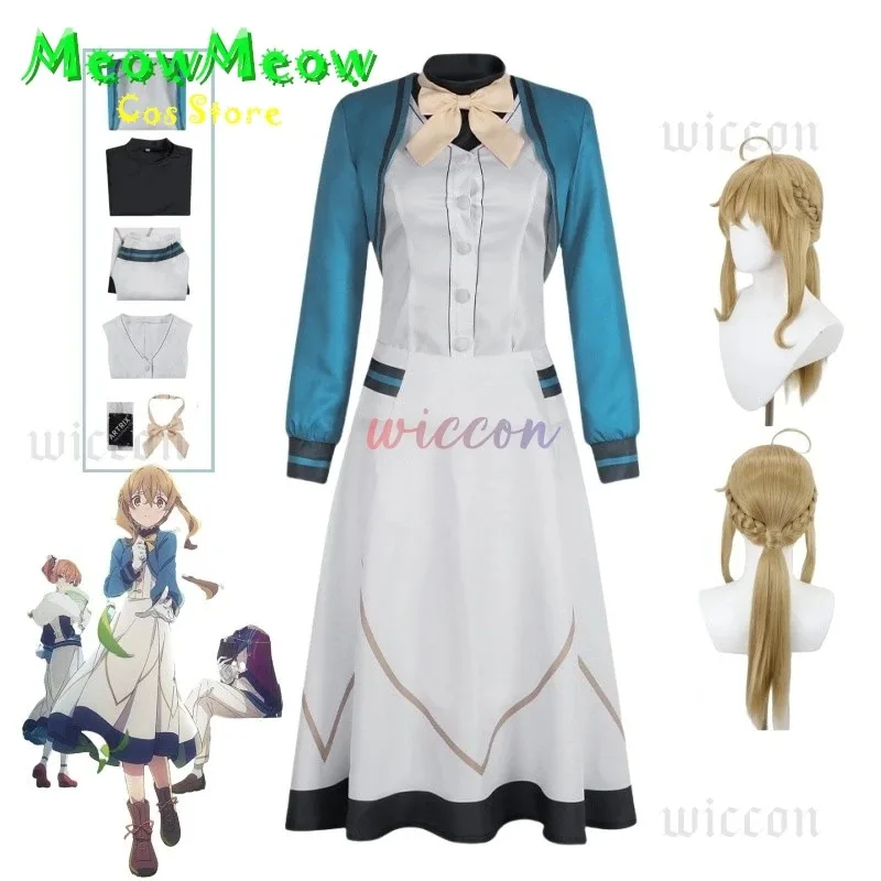 

Аниме Тихая Ведьма Моника Эверт Косплей Костюм Моника Косплей Пальто Платье Жилет Галстук-Бабочка Носки Полный Комплект Для Женщин Девочек Карнавал