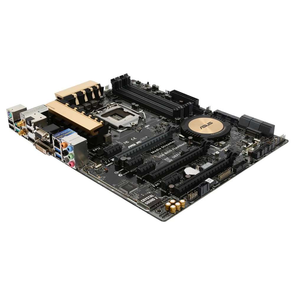 Imagem -03 - Placa-mãe Wi-fi ac Usb 3.1 Suporta o Lga 1150 Core i7 i5 i3 Intel Z97 Ddr3 Pci-e 3.0 Hdmi Atx Asus-z97-pro