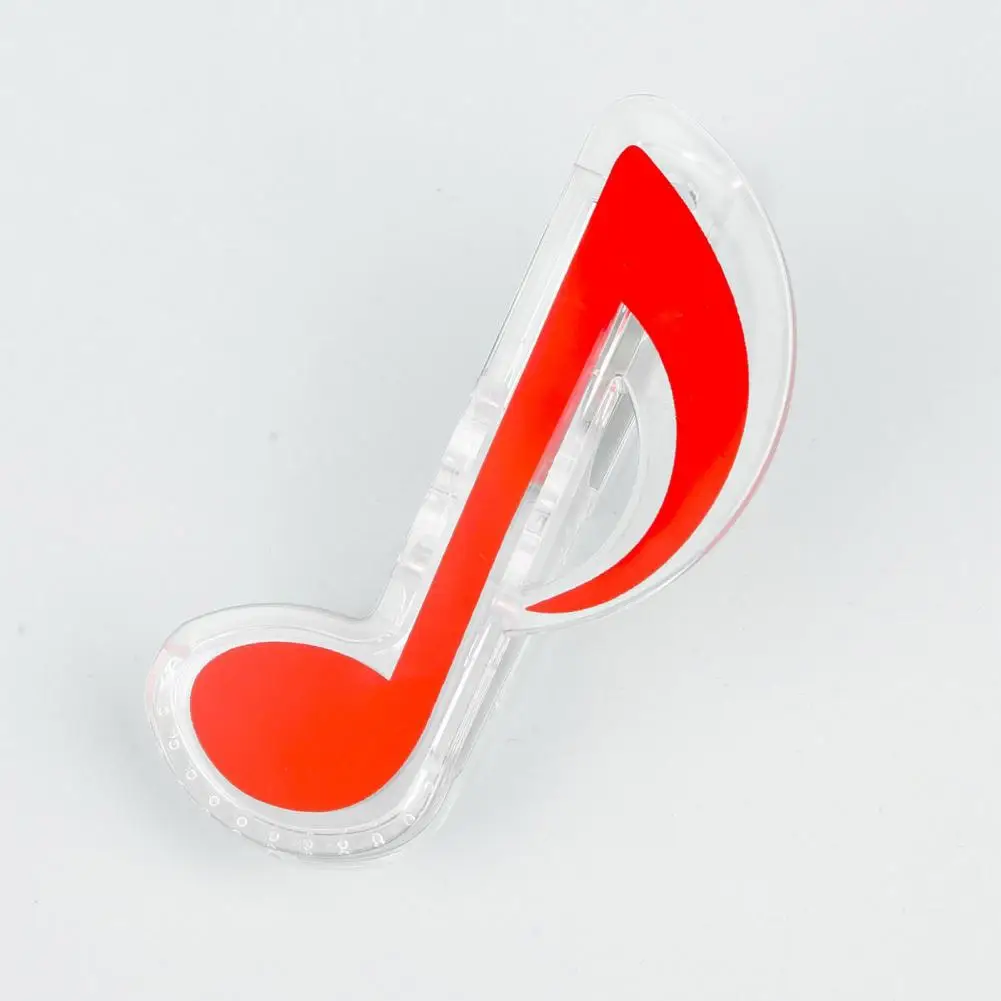 Musical Scale Shape Clip Musical Scale Shape Memo Paper Clip Index Bookmark for Office School Supplies Reusable Hollow Out