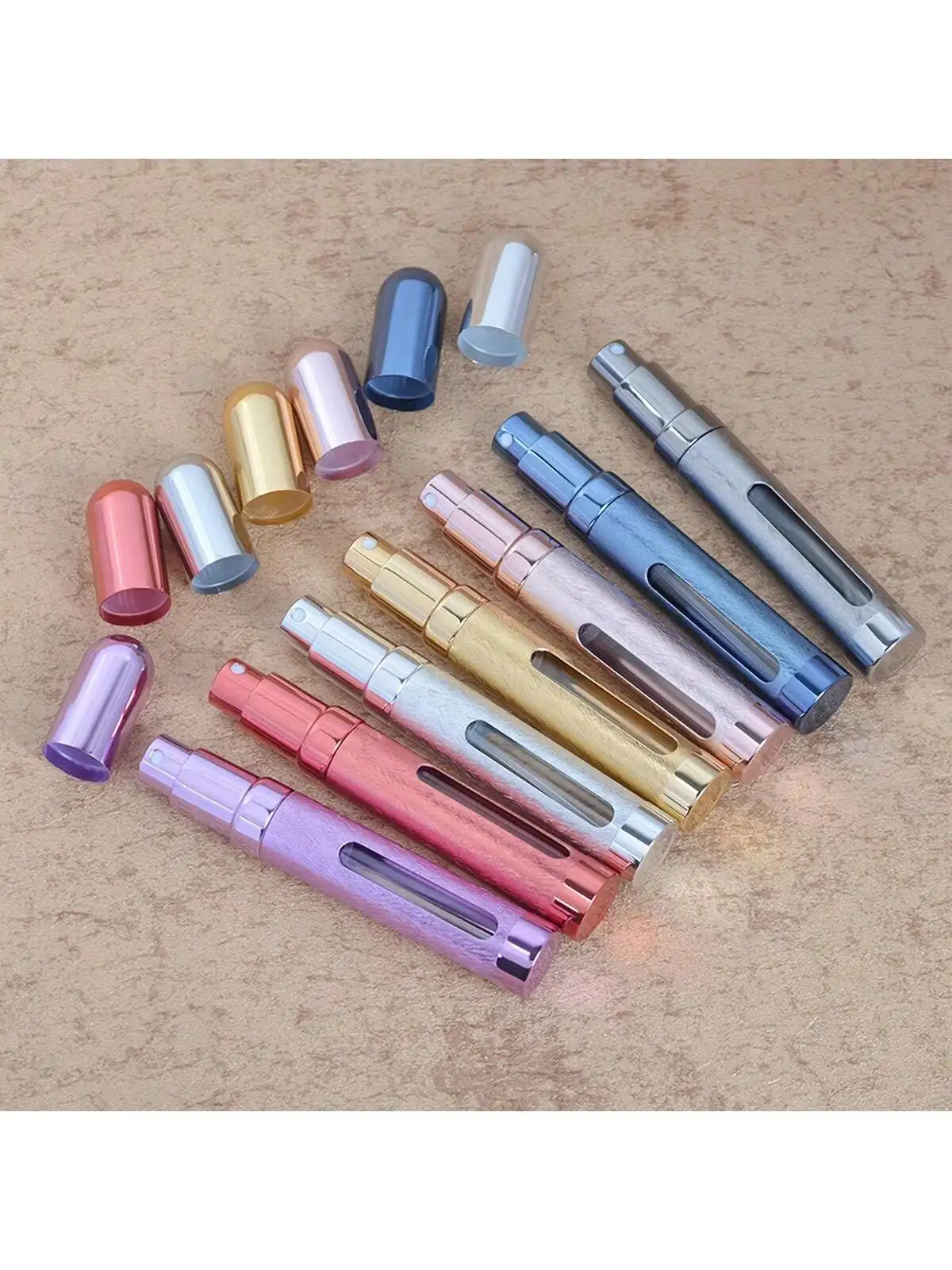 12 ml draagbare parfumspuitflessen met grote capaciteit - navulbaar, reisformaat, bodemvulling, cosmetische subbottelen, verstuiver, emp