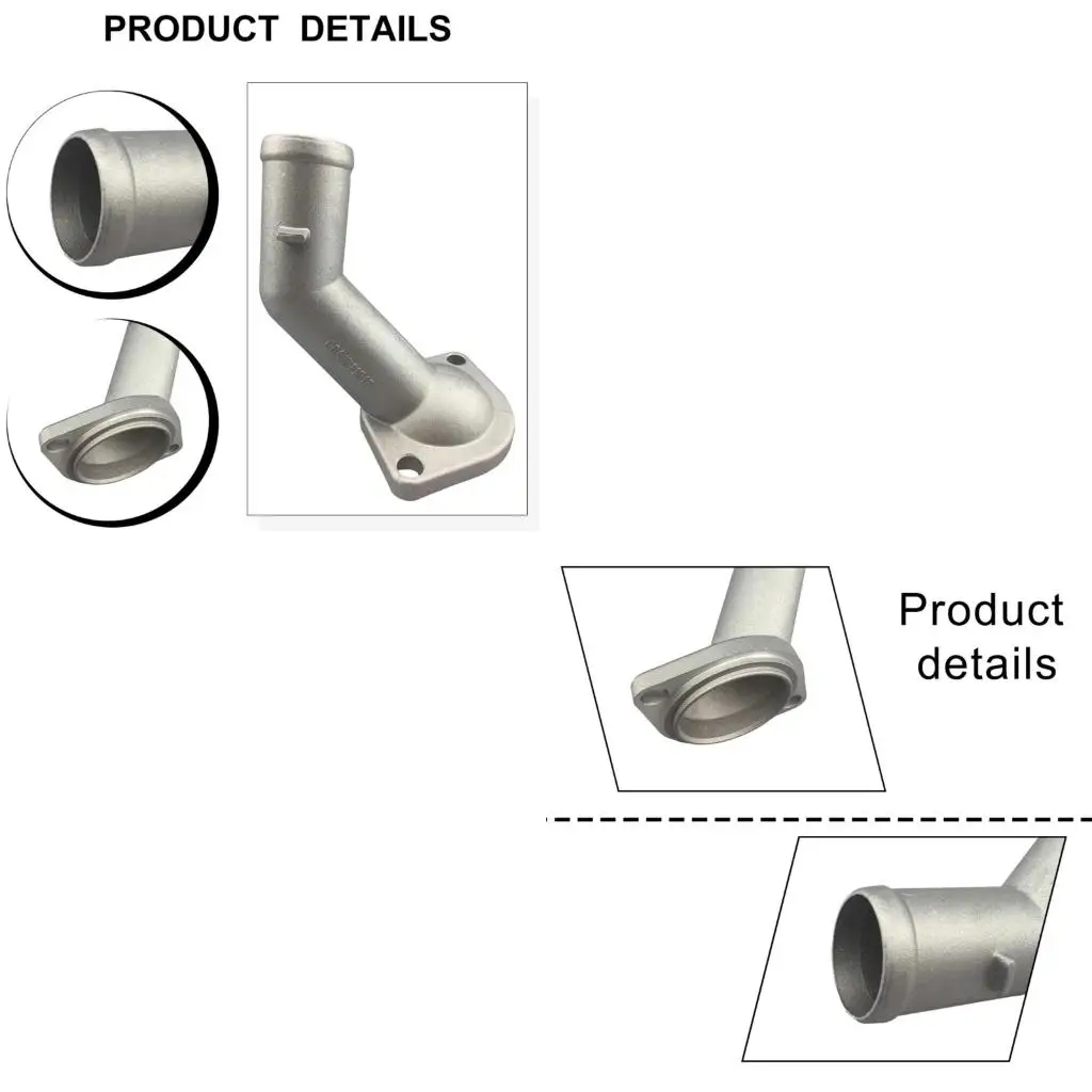 XA6H Aluminum Coolant Hose Adapter 06A121121F Pipe Connector Designed for Golf Provides Secure & Leak Proof Connection