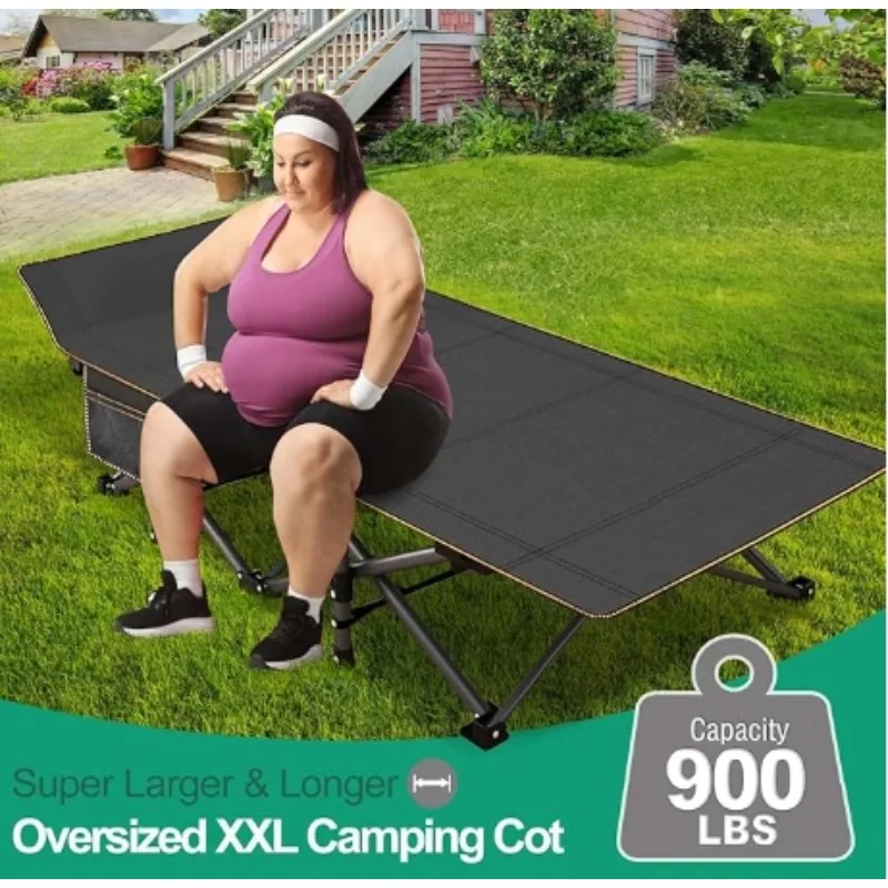 Oversized XXL Folding Camping Cot, 78