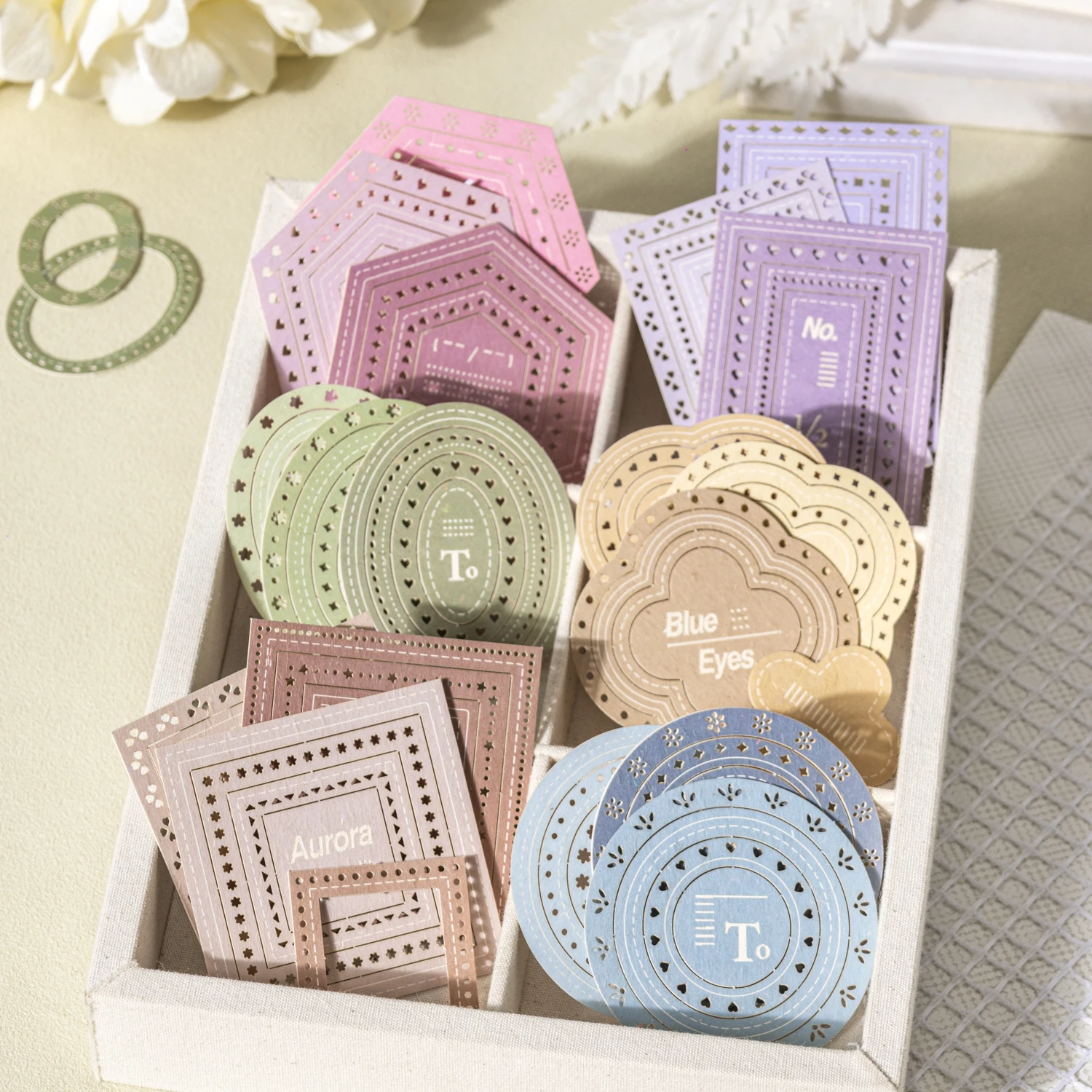 Peripheral Vision Series Vintage Label Border Landscape Sticker Creative DIY Journal Material Collage Scrapbook Stationery