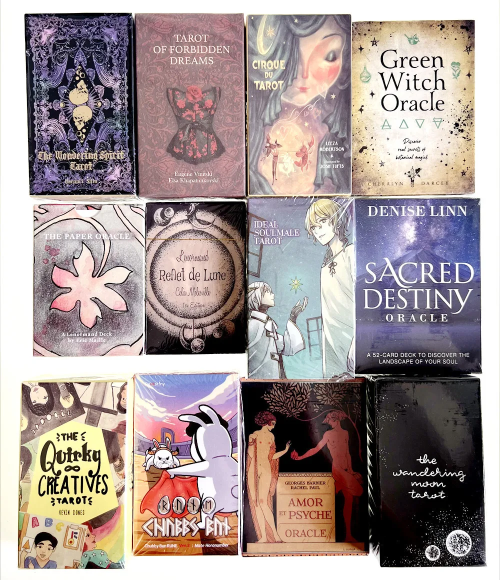 بطاقات التارو أوراكل بطاقات مجلس أرواق لعب اكتشف حياتك الماضية أوراكل هيدهانثد دورين الفضيلة AIBO جمع بطاقات هدية