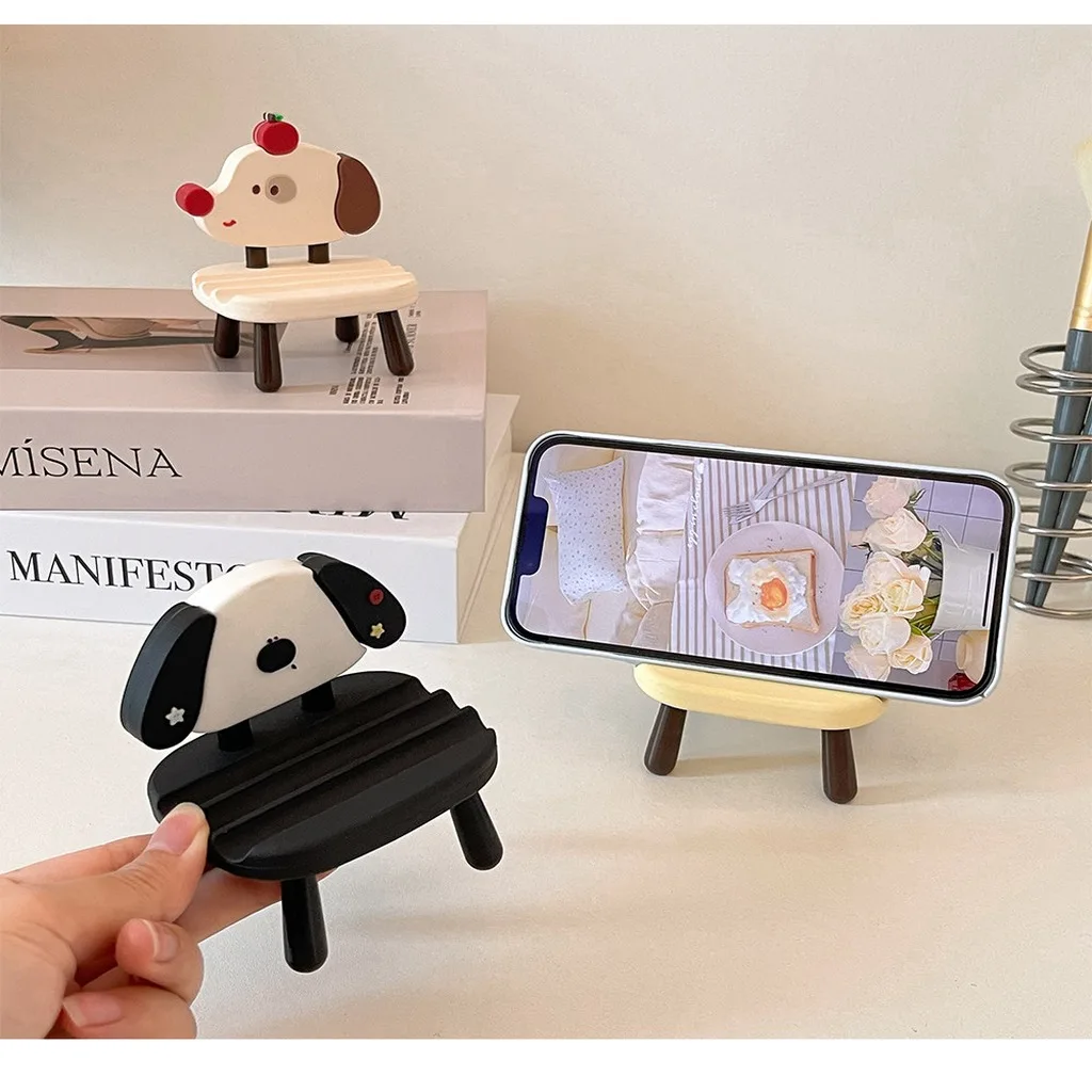 Cartoon Phone Holder Portable Tablet Holder Chair Shaped Phone Stand Cute Desktop Device Holder For Home Desk Daily Use