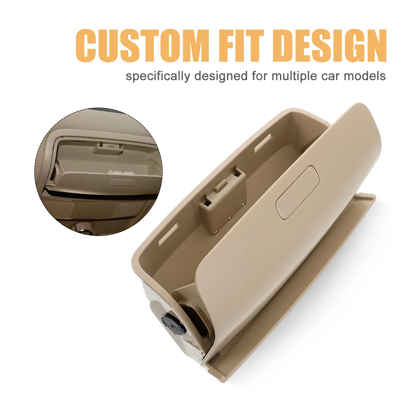 حامل نظارات شمسية للسيارة بسعة كبيرة، حافظة نظارات واقية للسيارة سريعة التركيب، متوافقة مع تخزين النظارات الشمسية #2