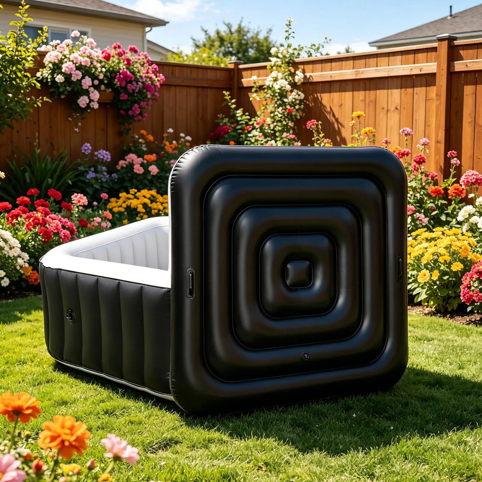 Hot Tub Cover Energy-Saving Lightweight Thermal Portable Lid Square Hot Tub Thermal Cover for Bathroom Bathtub Water Indoor