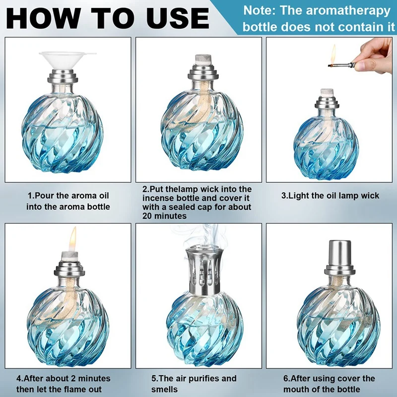 Nieuwe Olie Lamp Lont Vervanging Lucht Strak Controle Katalytische Brander Lampen Lont Voor Diffuser Aromatherapie Decoratie (18Mm)