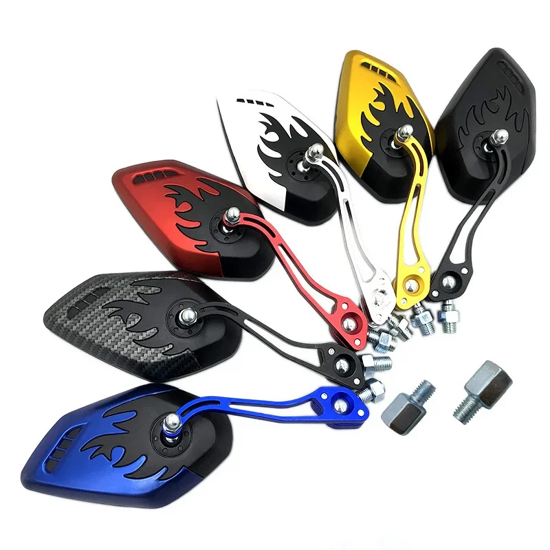 2PCS 8mm/10mm Universal Motorcycle Rearview Mirror Anti-vertigo moto Accessories CNC Rearview Side Mirrors Mounting Tool Bolts