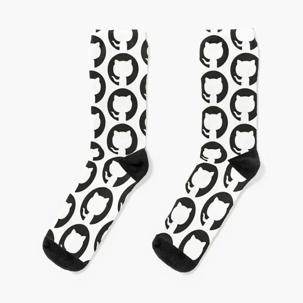 Logo Cat Github Socks hip hop Children's anti-slip Boy Socks Women's