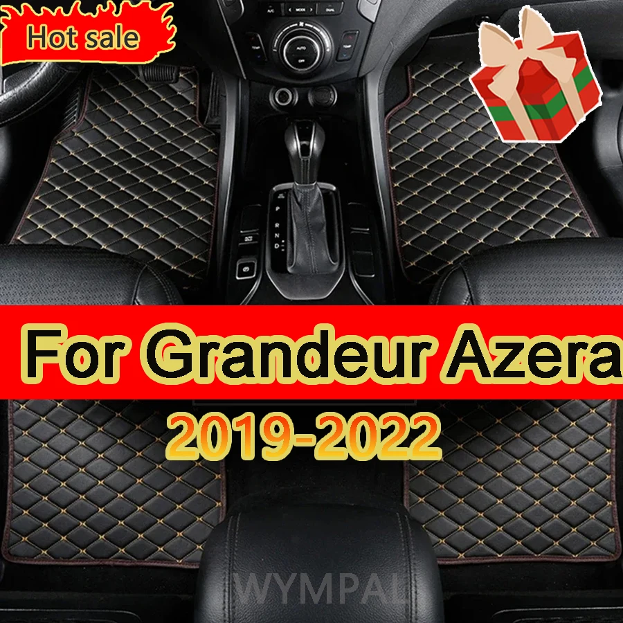 Car Mats For Hyundai Grandeur Azera IG 2019~2022 Anti-dirt Pad Carpets Leather Floor Mat Rugs Pad Interior Parts Car Accessories