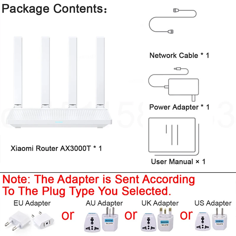 XIAOMI MIJIA Router AX3000T，2.4GHz 5GHz WiFi 6，Dual WAN Port Access LAN LED NFC Connect，Home Office Gaming，Support MIHOME APP